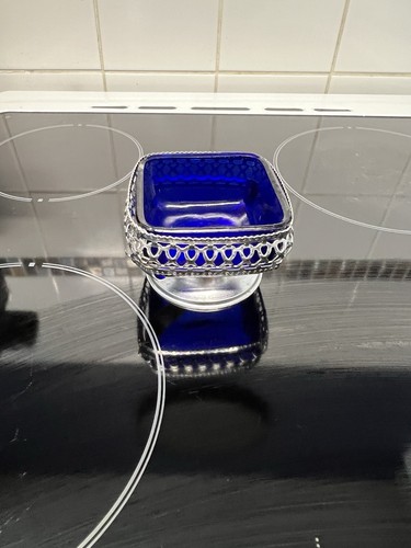 Vintage cobalt blue glass - blue,