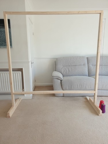 Tufting rug making frame - rug, 2