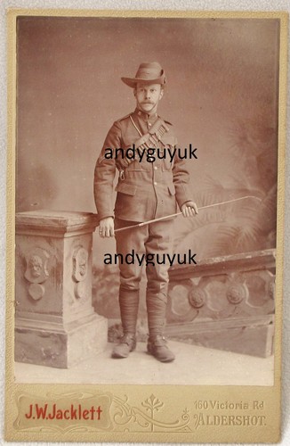 Cabinet card boer war soldier - boer,