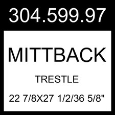 IKEA MITTBACK Trestle Birch  22 7/8x27 1/2/36 5/8" 304.599.97