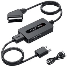 Scart to HDMI Converter Adapter with Cables for Sky DVD STB to HDTV 1080p