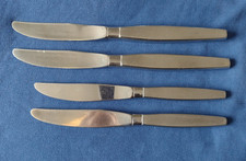 Oneida Community Frostfire Stainless-2 Dessert Knives & 2 Tea Knives