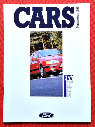 1988 ford cars brochure fiesta - 1988,