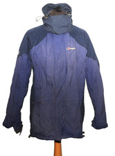 VINTAGE BERGHAUS GORE-TEX XCR HIKING JACKET WINDBREAKER LARGE BLU