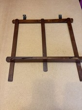 Vintage wood sheet music stand for wooden upright piano. 17”