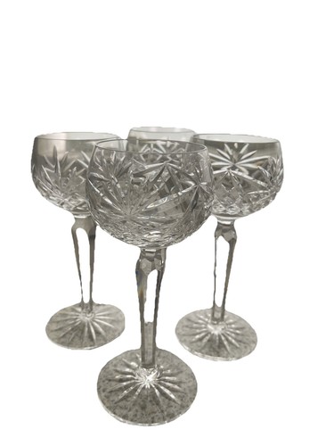 Lead crystal wine glasses - 4,