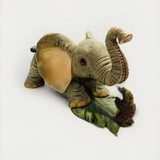Tuskers Baby Elephant playing with Friend Figurine Sloth Large Ears Vintage