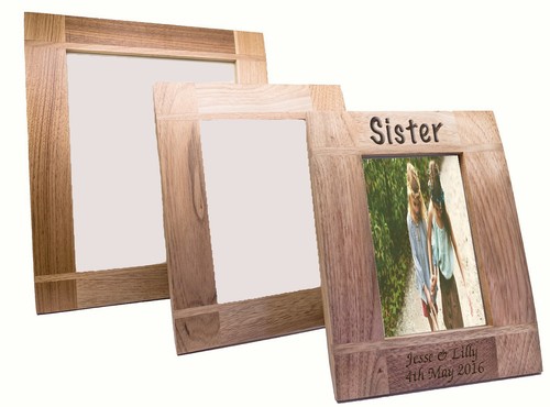 Personalised sister wooden oak - wooden,
