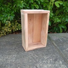 Handmade Small Wooden Rustic Reclaimed Wood Table Tidy Storage Box - Basic Range