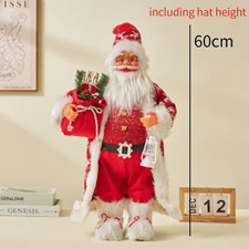 60CM Large Santa Claus Ornaments Standing Santa Christmas Decration