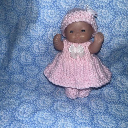 Hand knitted dolls clothes - knitted,