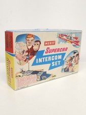 Vintage Merit Supercar Intercom Set - Boxed - Gerry Anderson J & L Randall Toy