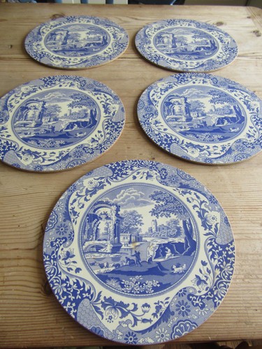 Spode italian round blue - italian,