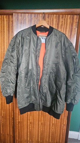 Zara men green bomber - men’s,