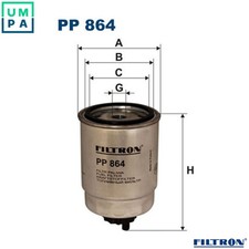 FUEL FILTER PP 864 FOR PEUGEOT