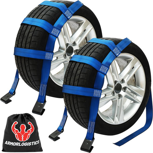 Tow dolly basket straps - dolly, with