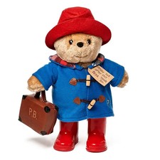 Large Classic Paddington Bear with Boots and Suitcase Soft Toy Official New+ Bag