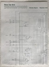 TEAC X-1000M / X-1000 Schematic Diagram  (paper original)
