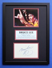 BRUCE LEE AUTOGRAPH framed