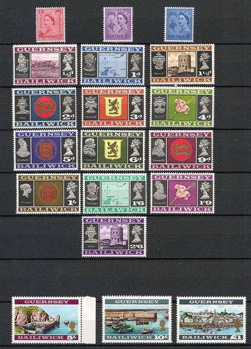 Guernsey stamps 1958 - guernsey, 1958-1970