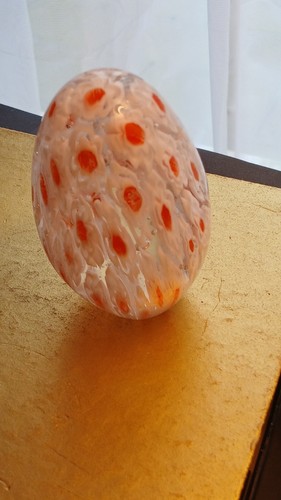 Modern art glass - glass, egg