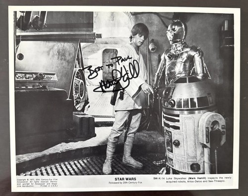 Mark hamill signed auto 8x10 - mark,