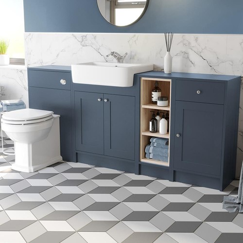 Blue toilet vanity - blue, &