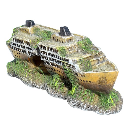 Fish landscape aquarium - aquarium, ship