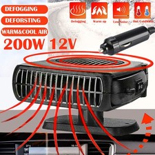 2 in 1 Car Heater Fan 12V 200W Windshield Defroster Vehicle Heating Cooling Fan