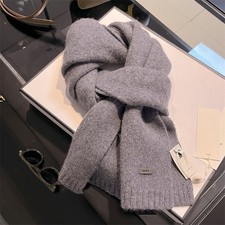 Cashmere Blend Knitted Scarf