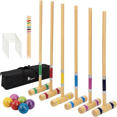 Six player croquet set - croquet,