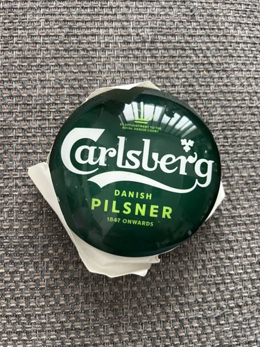 Carlsberg beer pump badge - beer,