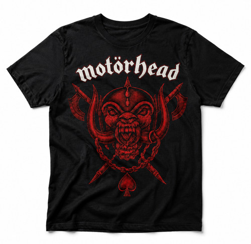 Motorhead snaggletooth black - black, t