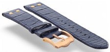 New 22mm genuine steel navy - new, tw
