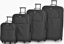 Simple Value Soft 2 Wheel Suitcase - Black