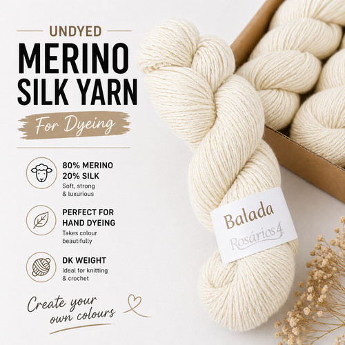 Undyed merino silk - undyed,