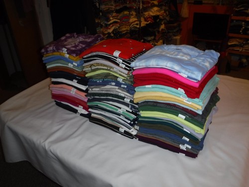 Long sleeve crewneck v neck - &,