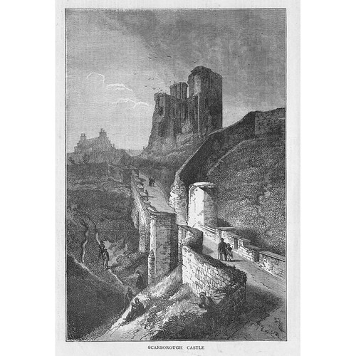 Scarborough castle antique - castle,