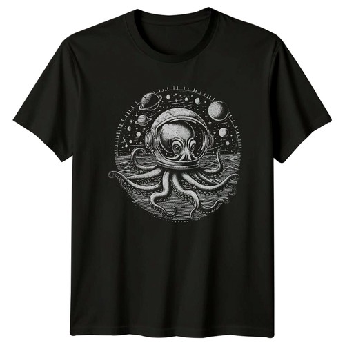 Octopus wearing astronaut - wearing,