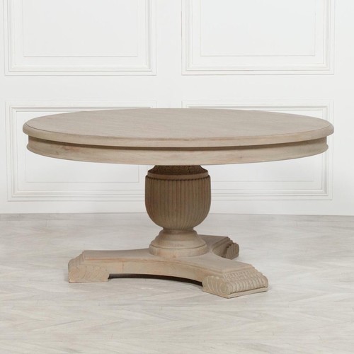 Loire round limewashed wooden - loire,
