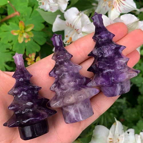 Amethyst crystal christmas - amethyst,