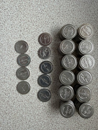 129 fruit machine tokens - al,