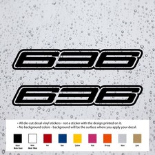 (2X) 636 Outlined Decal Vinyl