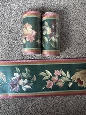 Vintage 90’s Folk Art Wallpaper Border 5 Rolls 5 Meters Self Adhesive