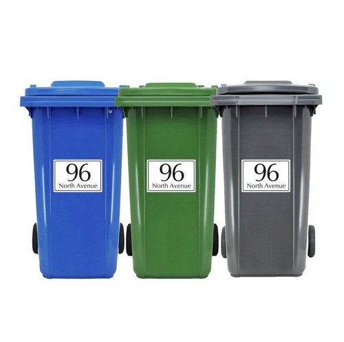 Wheelie bin stickers - wheelie,