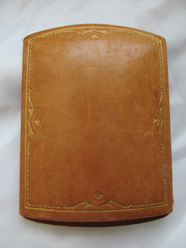 Rare antique tooled leather - antique,