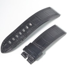 Authentic Jaeger-LeCoultre Reverso Black Alligator 23mm to 22mm Watch Strap Band
