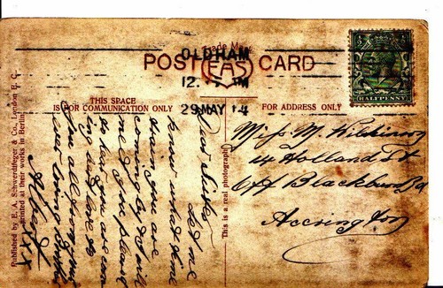 Family history postcard - history,