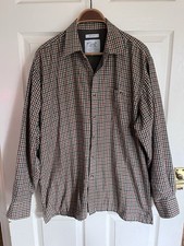 Bonart Willen Men’s Fleece Lined Check Shirt Size Large 48 Ins Chest Long Sleeve