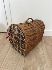 Vintage Wicker Cat Travel